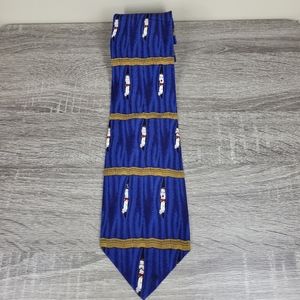 Vicky Davis Curtain Call Novelty Silk Tie Men's Made In USA